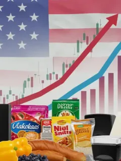 Consumer goods and price charts illustrating the impact of US trade policies on pricing in 2026.