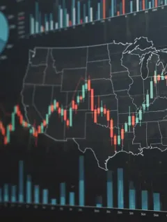Charts and graphs symbolizing the 2026 US Economic Forecast