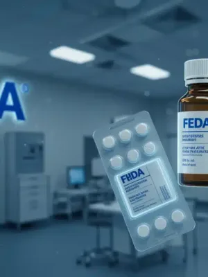FDA-approved breakthrough medications for public use in late 2026, symbolizing medical innovation and future treatments.
