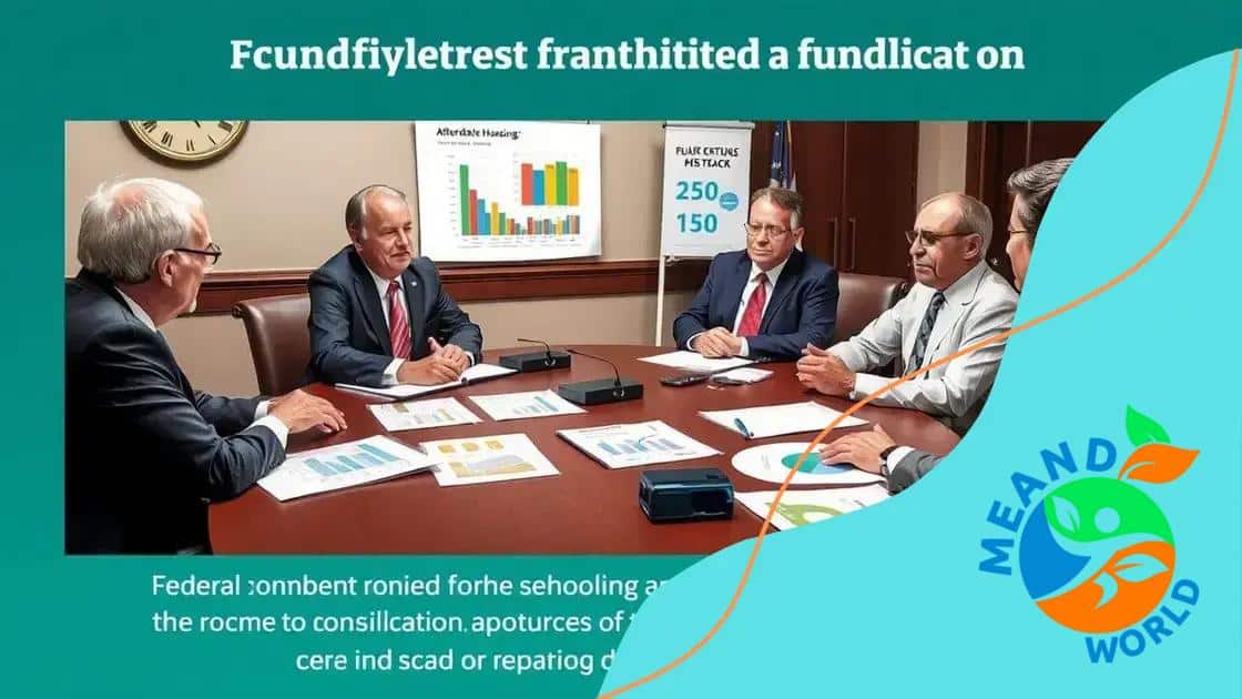 Role of federal funding in affordable housing