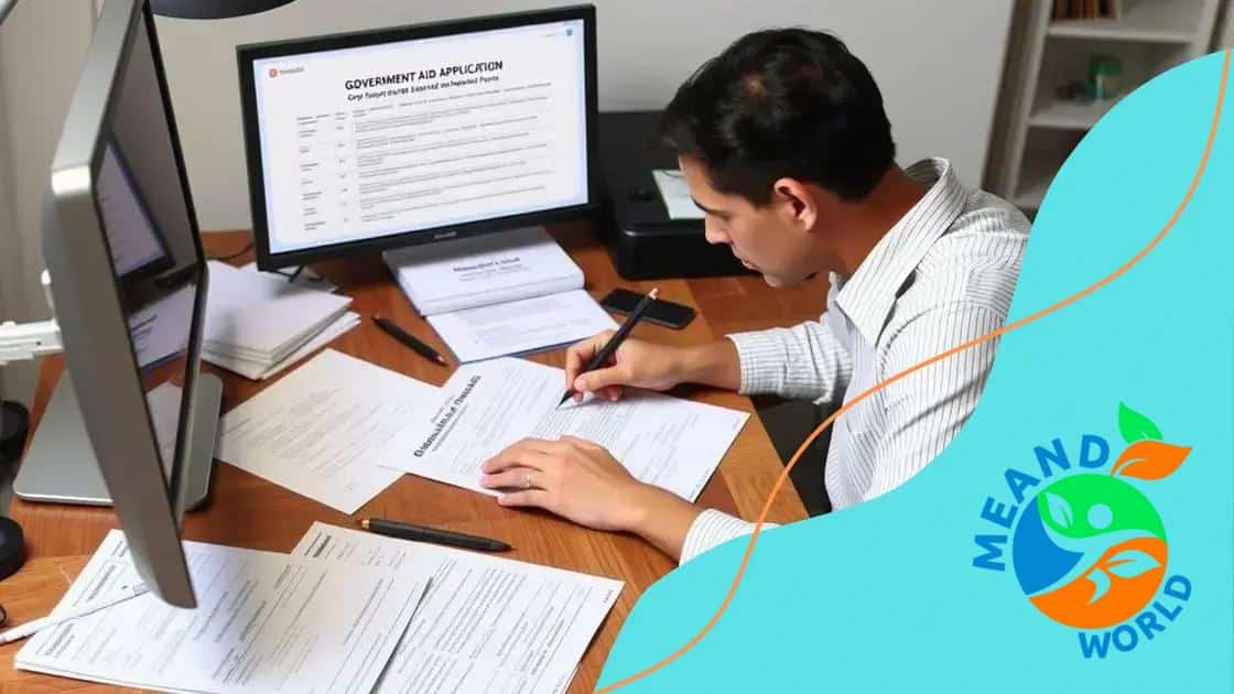 How to apply for government aid
