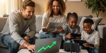 Family enjoying affordable internet with ACP benefits 2026