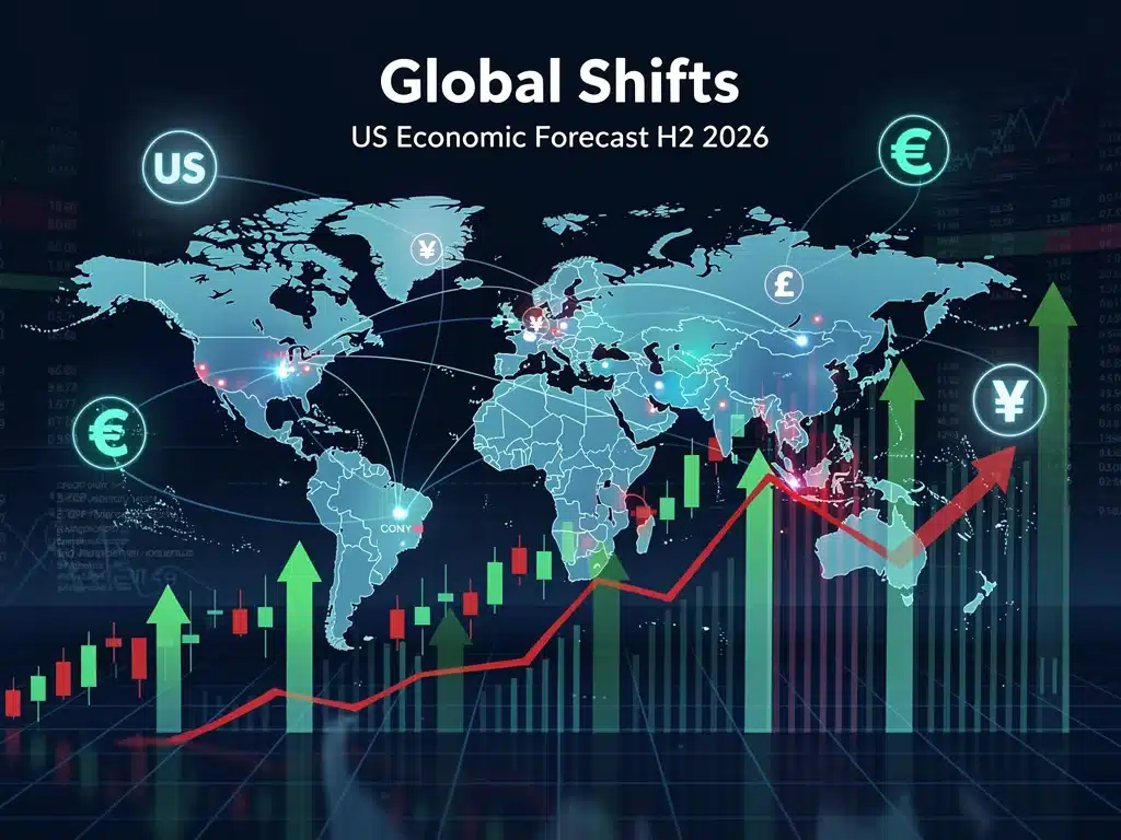 Global economic indicators influencing US forecast for H2 2026.