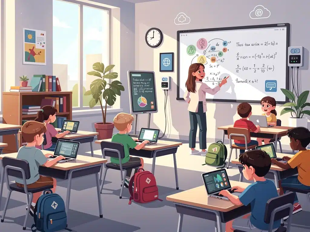 Hybrid learning environment K-12 students future education